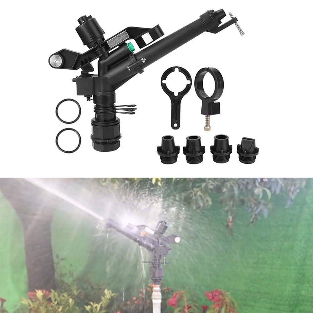 Garden Irrigation 1.5inch Female Thread 360°Impact Sprinkler Adjustable Rocker