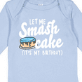 thumbnail image 4 of Inktastic Let Me Smash Cake Its My Birthday Boys Long Sleeve Baby Bodysuit, 4 of 5