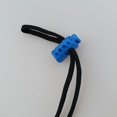 thumbnail image 4 of Bloqueo de Cordón de de 50 Piezas, Bloqueo de Extremo Deslizante de Tope de Inclinación de Un Orificio Azul, 4 of 9