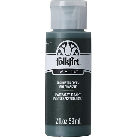 Folkart Acrylic Craft Paint 2 oz Hunter Green, FolkArt Acrylic Craft Paint