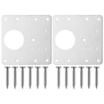 thumbnail image 1 of Plaque de Réparation de Charnière, Plaque de Montage en Acier Inoxydable Incluse Vis de Fixation Charnière 2 Pcs, 1 of 8