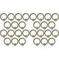 thumbnail image 4 of Urbanest Curtain Rings with Eyelets, 1.5" Inner Diameter, Set of 28 - Antique Brass Gold, 4 of 6