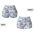 thumbnail image 5 of Picia Seal Fox Seagull Whales Printed Workout Shorts for Women Seamless Scrunch Butt Lifting High Waisted Yoga Gym Booty Running Moisture-wicking Short Pants-Large, 5 of 9