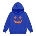 thumbnail image 5 of CPNG Girls and Boys Halloween Hoodies Long Sleeve Hooded Sweatshirt with Halloween Theme Print Loose Fit Casual Daily Pullovers Tops, 5 of 6