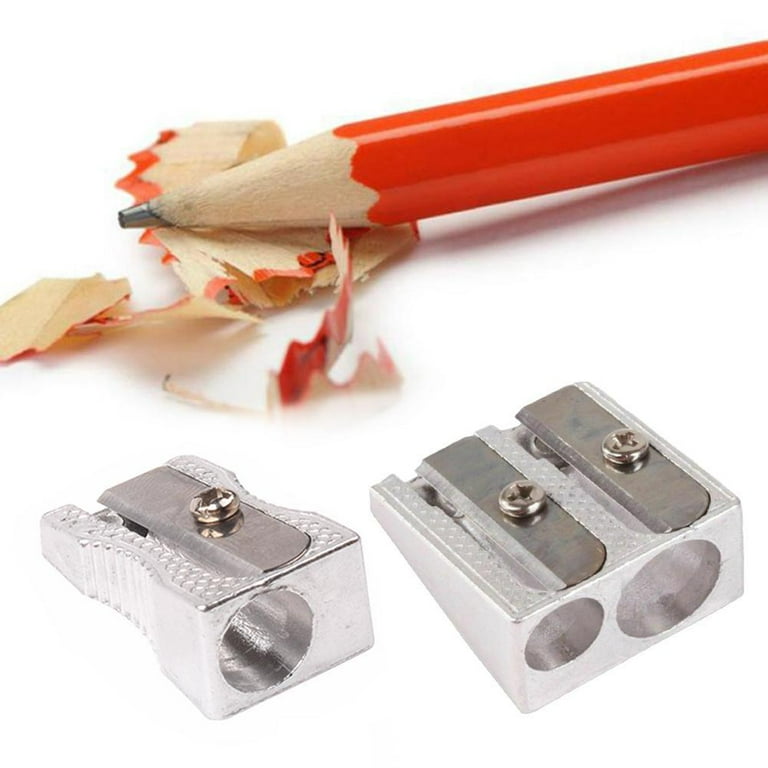 Double Hole Metal Pencil Sharpener