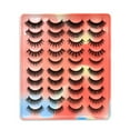 thumbnail image 1 of Pestañas postizas Nikou 40 piezas negras densas suaves 3D, 1 of 12