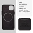 thumbnail image 3 of DONBOLSO Vintage Black Leather iPhone 14 Pro Max Case - Classic Cover with Anti-Scratch Microfiber Lining - Compatible with MagSafe - Size 14 Max, 3 of 5