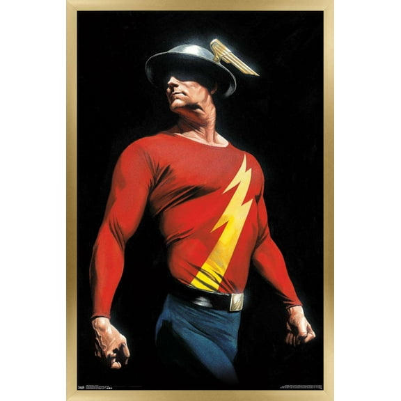 DC Comics - The Flash - Alex Ross Portrait Wall Poster, 14.725" x 22.375", Framed