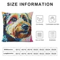 thumbnail image 5 of YINGXI Cute Pet Goldendoodle Frise Dog Pattern Throw Pillow Covers Linen Cushion Cover Cases Pillowcases Sofa Home Decor 18x18in, 5 of 5