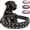 Black, variant on Dog Collars for Small Dogs, Spike Rivet Pu Leather Studded Stud Spiked Puppy Collar for Small Medium Large Dogs 1Pack