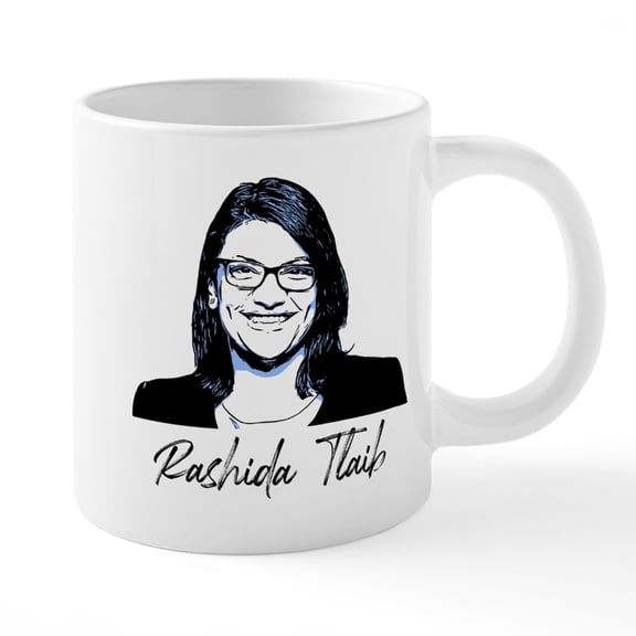 CafePress - Rashida Tlaib - 20 Oz White Ceramic Mega Mug