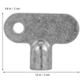 thumbnail image 2 of QUMIIRITY 3Ud Llave Cuadrada Para Radiador Llave Para Sangrado Ventilación Plata, 2 of 5