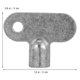 thumbnail image 2 of WEUVEB 3Ud Llave Cuadrada Para Radiador Llave De Sangrado En Tono Plata Para Uso Doméstico, 2 of 6