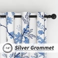 thumbnail image 4 of Lfeey Watercolor Blackout Curtains for Living Room 84 inch Long, Room Darkening Light Blocking Grommet Curtains, 2 Panels, 4 of 5