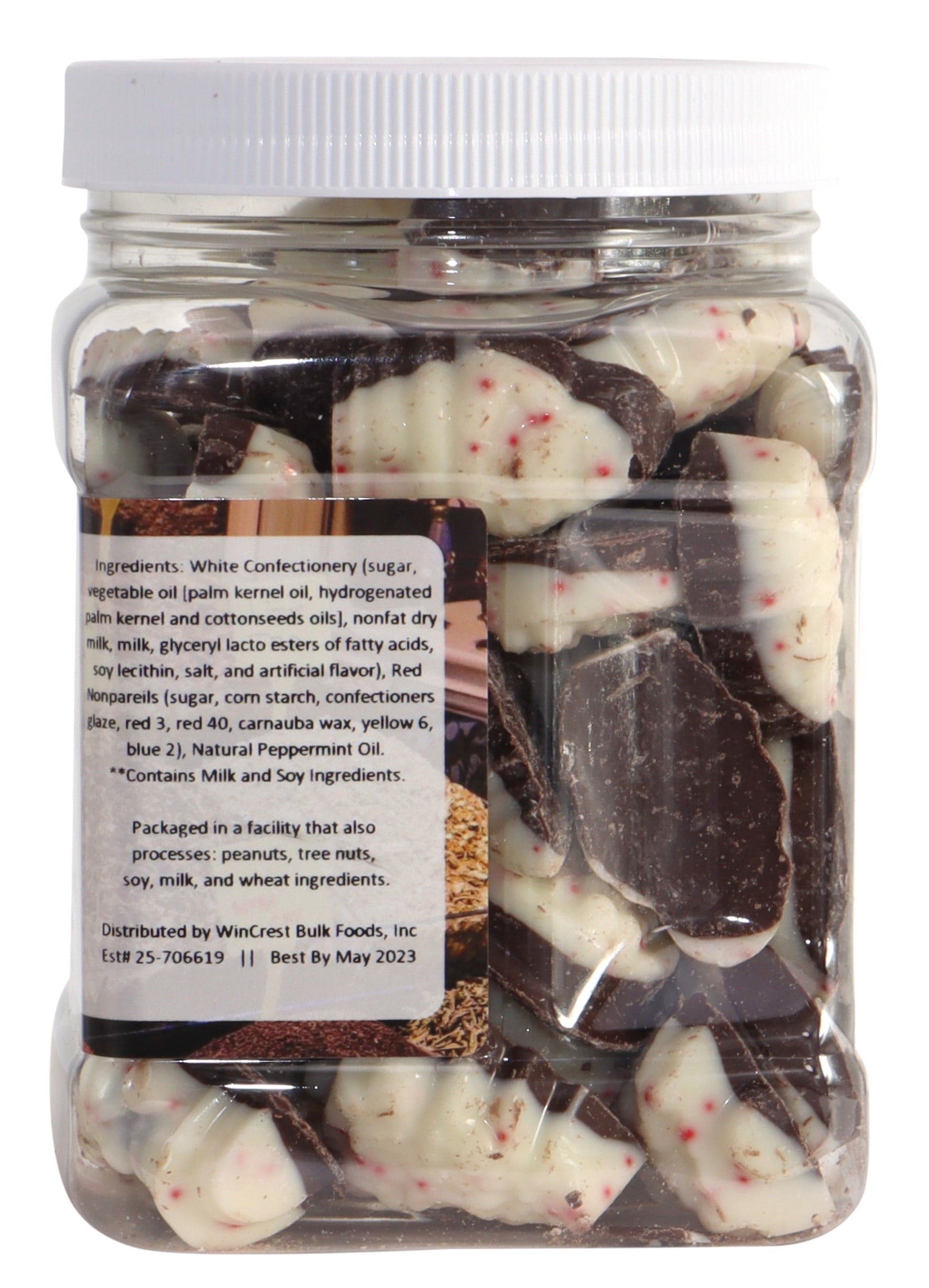 Mini Chocolate Peppermint Bark Bites - 1.25 Lb