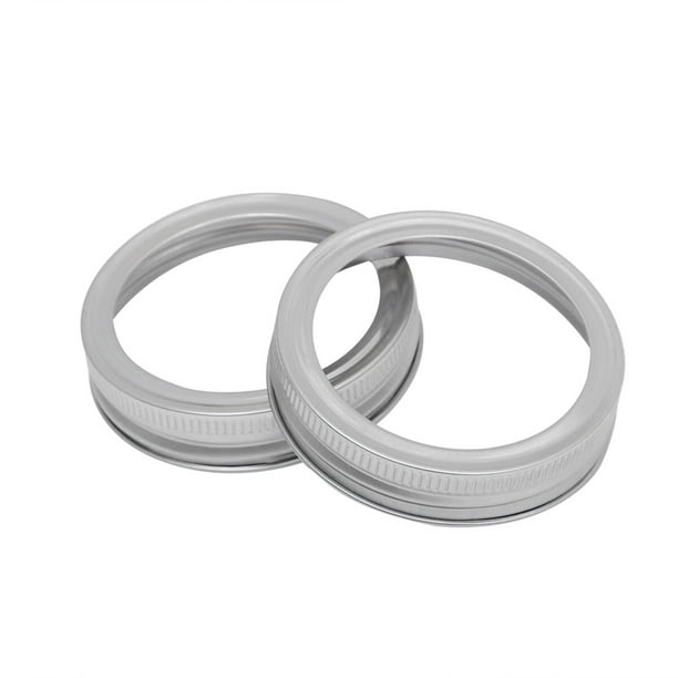 10 anillos de rosca metálicos estándar de 70 mm para tapas de frascos de vidrio y conservas Ball.