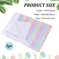 thumbnail image 5 of FINFERINSPIRE 2 Yards Hologram Iridescent Fabric 60.6inch Wide Rainbow Color Fabric for Sewing 4Way Stretch Polyester DIY Fabric Shining Striped Fabric Colorful Fabric for Clothes Dress Decoration, 5 of 6