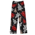 thumbnail image 4 of Rciityk Womens Christmas Pajama Sets Casual Long Sleeve Button Up Christmas Tree Print Shirt and Pants Lounges Nightwear, 4 of 4