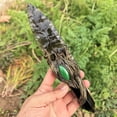 thumbnail image 4 of Crystal Quartz Knife Home Decor Handmade Carving Crystal,Obsidian Opal Labradorite Moonstone Arrows Gift, Altar Tool Sculpture, 4 of 8