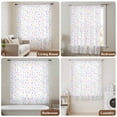 thumbnail image 6 of Colorful Polka Dot Sheer Curtains 63 Inches Long, Modern Minimalist Geometric Light Filering Curtains, Breathable Simi Curtain Privacy Drapes for Living Room Bedroom Lightweight Window Treatment, 6 of 9