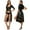 Black, variant on Babysbule Womens Dresses Women Hallow Cosplay One-Piece Witch Suit Patent Leather Outfit