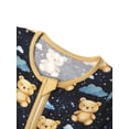 thumbnail image 5 of ATAIKU 3-24M Newborn Baby Zipper Footless Pajamas Bamboo Long Sleeve Footed Sleepers Sleep 'N Play for Infant Toddler Boys - Clouds Bear, 5 of 8