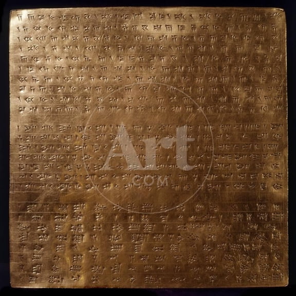 Gold Plate of Darius I, King of Persia, Unframed Photographic Print Wall Art Sold by Art.Com