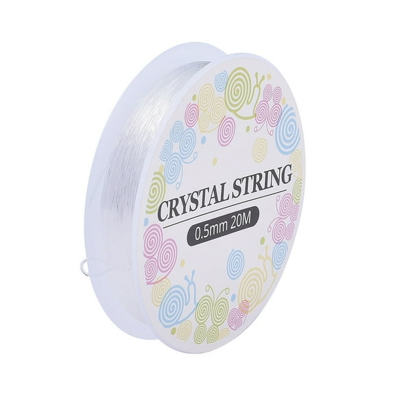 10rolls Elastic Thread Stretchy String Bead Cord for Beaded Jewelry Making Clear 0.5mm about 20m/roll