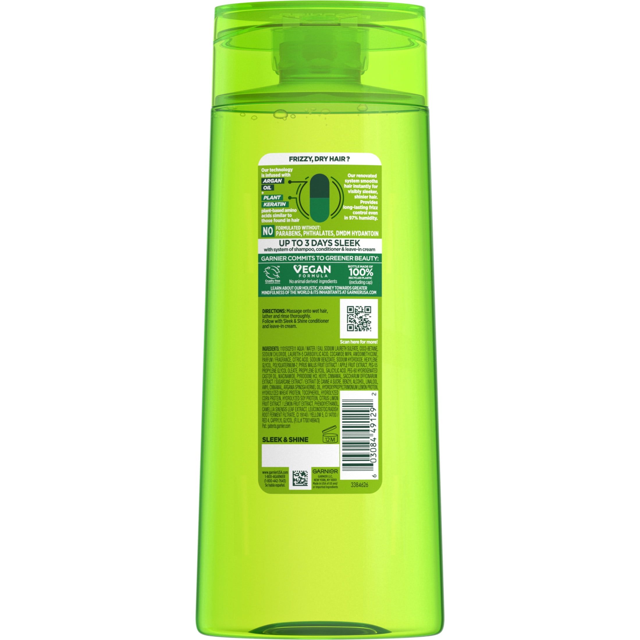 Garnier Fructis Sleek & Shine Fortifying Shampoo for Frizzy