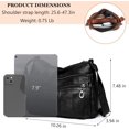 thumbnail image 4 of Sunyuer Fashion Crossbody Bag For Women Shoulder Bag Soft PU Leather Handbags Purses Multi Pocket Hobo Tote Bag, 4 of 6