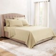 thumbnail image 4 of Clara Clark  Hotel Luxury 6 Piece Sheet Set - Super Soft Bedding Sheets & Pillowcases Twin XL - Beige Cream, 4 of 5