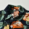 thumbnail image 5 of Zwiiyzr Toddler Boys Summer Beach Hawaii Outfits Baby Clothes Casual Short Sleeve Round Neck Printing Shirts Shorts Two-piece Set Navy, 5 of 9