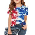 thumbnail image 2 of CCRFTGI 250th Anniversary Usa Shirt for Kids Boys Girls Size 10-12 Patriotic 4th Of July Cute Tops American Flag Stars Outfits Red White and Blue Summer Tops Festival Tee Tops Sky Blue 3-4 Years, 2 of 6