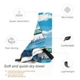thumbnail image 3 of Balery Urban Riverside Clock Tower Print Towels - Luxurious Jumbo Bath Sheet - Highly Absorbent and Quick Dry Extra Large Bath Towel - Super Soft Hotel Quality Towel-, 3 of 8