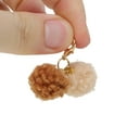thumbnail image 3 of Unique Bargains 1 Pair Shoelace Charms Sparkly Fluffy Ball Decorative Shoe Clips Beige Dark Brown, 3 of 5