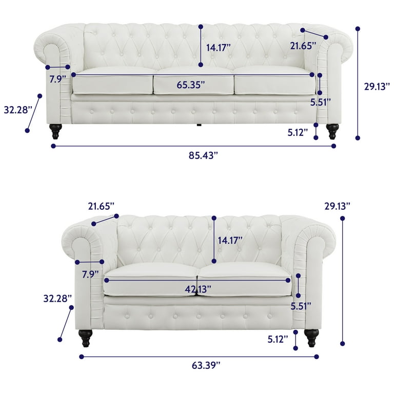 Naomi home 2024 emery chesterfield sofa