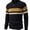 Black, variant on Babcutegg Big and Tall Mens Quarter Zip Sweater Stand Collar Color Block Knit Pullover Casual Fall Winter Top Size 3XL
