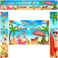 thumbnail image 1 of Set de fiesta de Navidad y verano de Banner Oudain Tropical Beach, 1 of 7