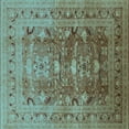 thumbnail image 1 of Ahgly Company Indoor Square Oriental Light Blue Traditional Area Rugs, 8' Square, 1 of 4