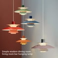 thumbnail image 4 of Naiovety Lámpara colgante de colores para interiores con forma de araña, lámpara colgante Led para cocina, comedor, Club, restaurante, Iluminación y accesorios blanco y rosa 400MM (SIN BOMBILLA), 4 of 6