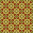 thumbnail image 1 of Ahgly Company Tapis d'Intérieur Lavables en Machine, Carré Transitionnel Safran Rouge, Carré 4', 1 of 7