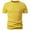 Yellow, variant on FRSASU Men's T-Shirts Short Sleeve Knit Casual Crewneck Ribbed Soft Breathable Slim Fit Tee for Daily Wear Yellow