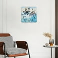 thumbnail image 2 of Square Wall Clock,Dolphins Jumping Out Of The Water With Blue Sea BackgSquare,Silent Non-Ticking Wall Clock Decor for Home Office Kitchen Living Room Bedroom(16inch), 2 of 4