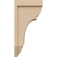 thumbnail image 3 of 10"W x 10"D x 20"H Wide Bryant Rough Cedar Woodgrain TimberThane Corbel, Primed Tan, 3 of 6