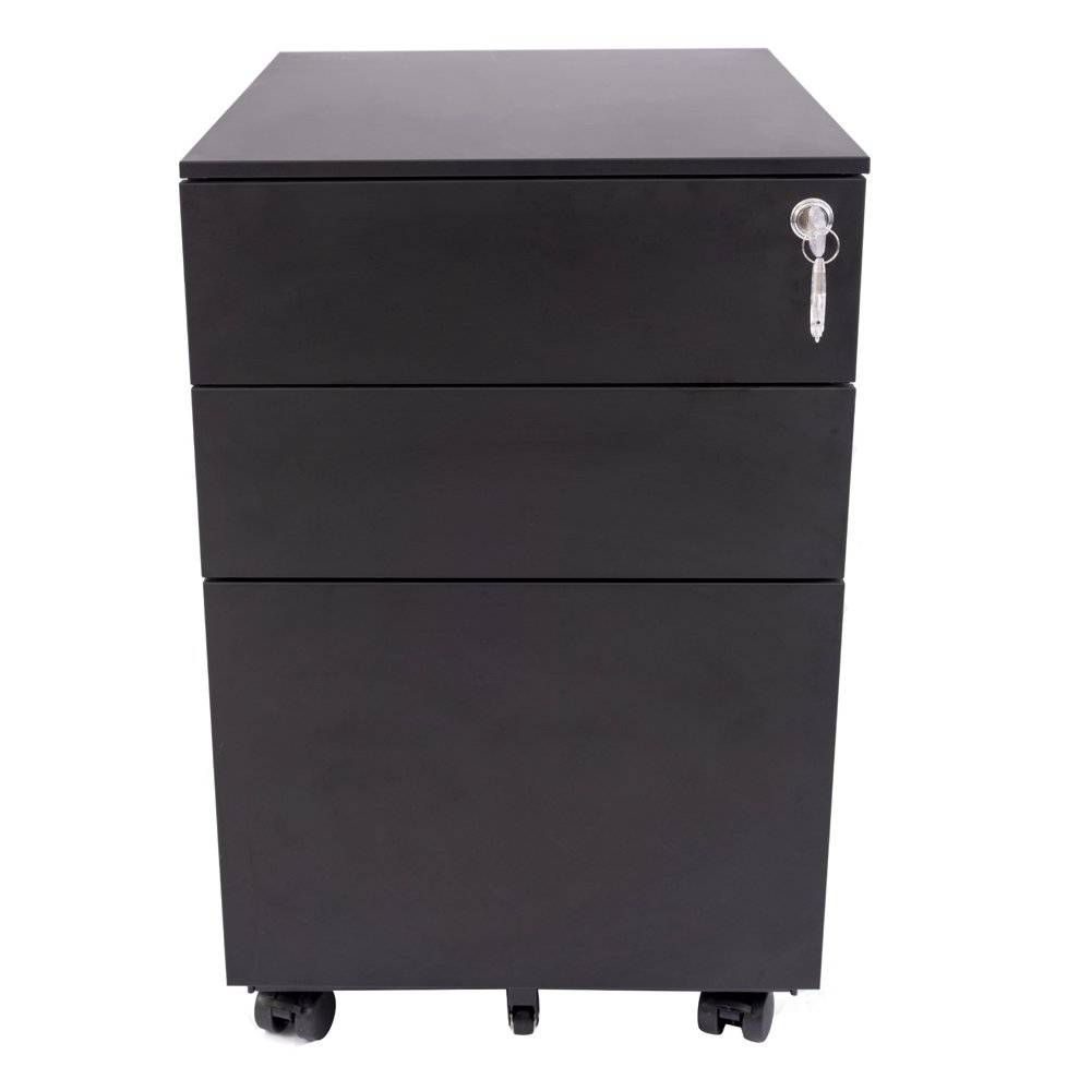 Stand Up Desk Store 3 Drawer Under Desk Lockable Rolling File
