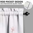 thumbnail image 5 of Fresh Flowers and Butterflies4(1) Kitchen Curtain Valance 3 Piece Home Curtains and Valance Set Curtain Sink Window Decor Window Treatment Tier 27.5x36 Length, 5 of 6