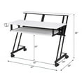 thumbnail image 5 of Suitor White & Black Finish Music Recording Studio Desk, 5 of 6