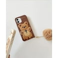 thumbnail image 2 of Phone Case for iPhone 15 Pro Case Cute iPhone Case with Plush Keychain Kawaii Phone Case Funny Cartoon Bear iPhone Case Soft Silicone Shockproof Protective iPhone 15 Pro Case for Women Girls, 2 of 13
