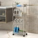 thumbnail image 5 of 4Tier Acrylic Rolling Storage with Cart Wheels (14'X10'X37'), 5 of 5