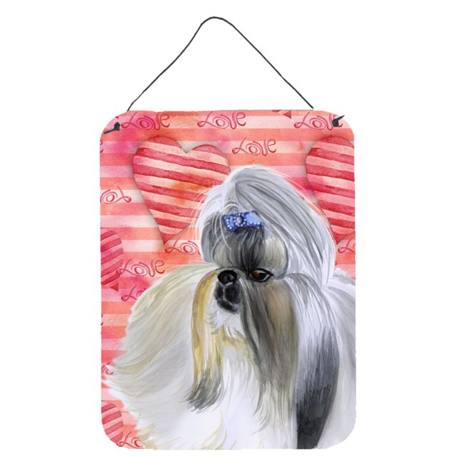 "Treasures Shih Tzu Love Metal Print, 16"" x 12"", Multicolor" Caroline's Treasures BB9753DS1216